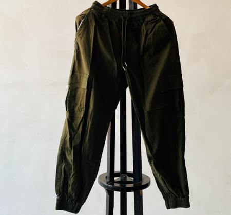 韓國新款時尚軍綠色長褲military green trousers