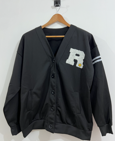 Korea 新款時尚R黑色外套R fashionable jacket